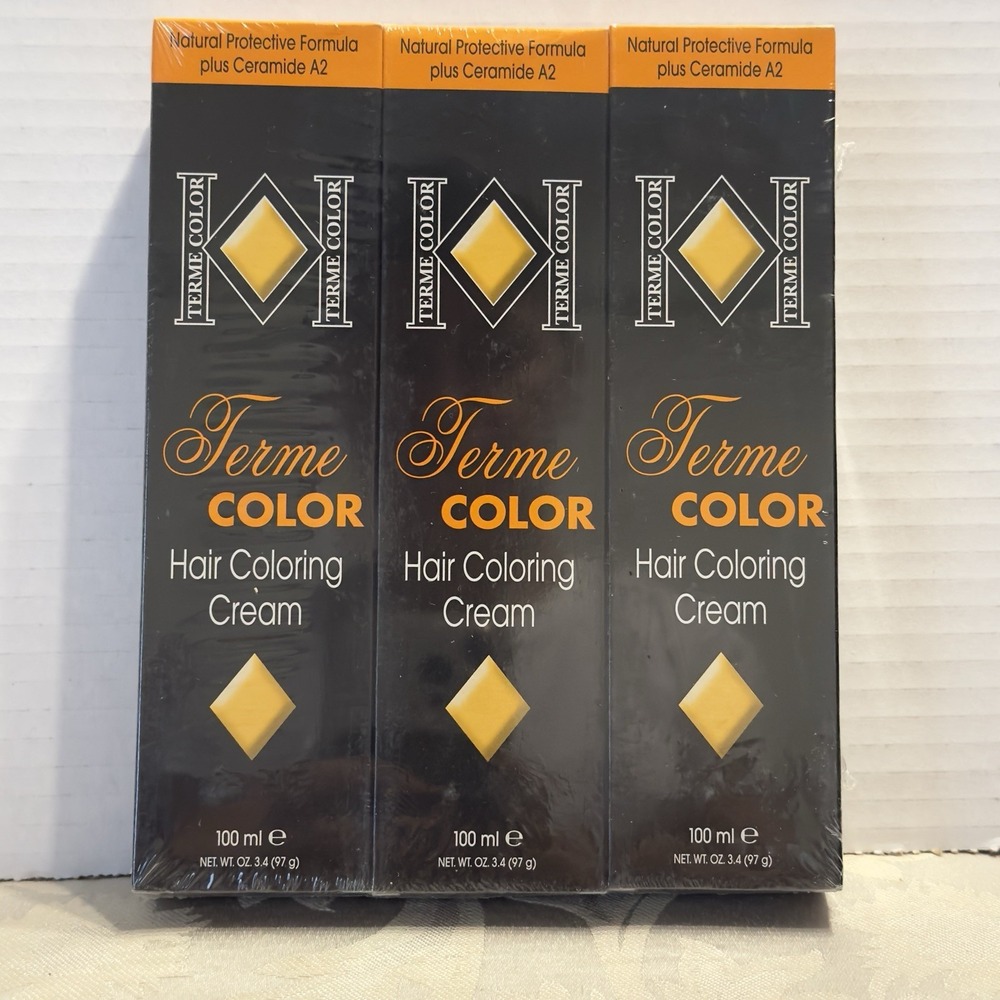 Lot 3 Shade 4.23 Fashion Chestnut Brown Hair Color Cream TERME COLOR Sealed New